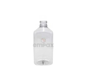 Botella de Pet Cuadrada lisa 500 ml R28/410 AG-173