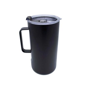 Termo Negro Mate con Aro Sujetador